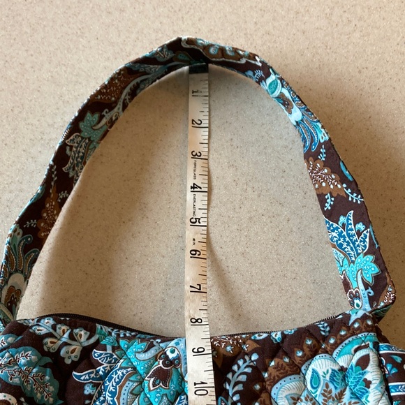 Vera Bradley Java Blue Small Shoulder Bag Made in USA - Picture 9 of 15